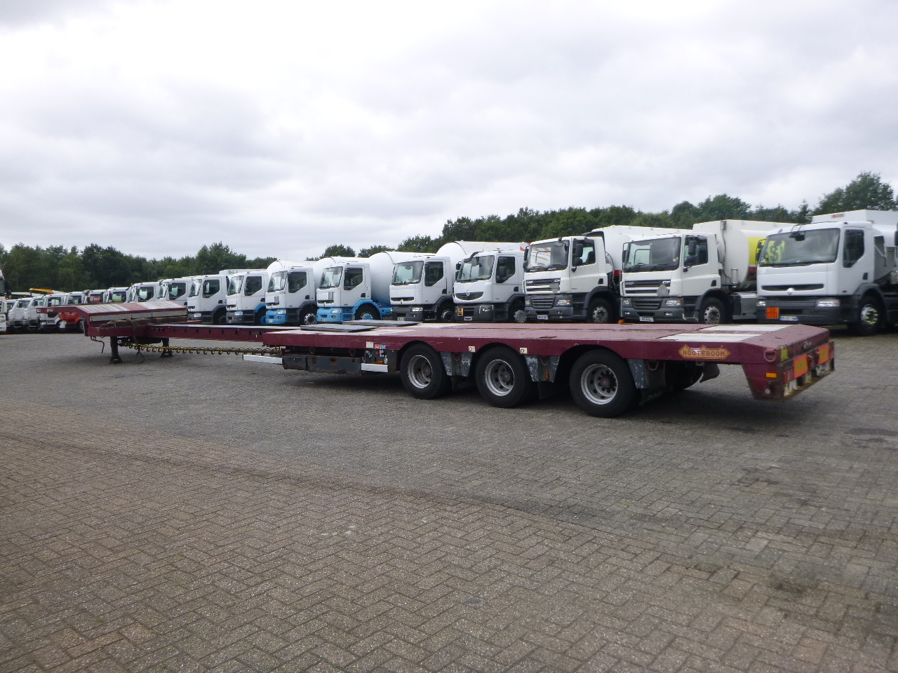 Low loader semi-trailer Nooteboom 3-axle semi-lowbed trailer extendable 14.5 m + ramps: picture 3