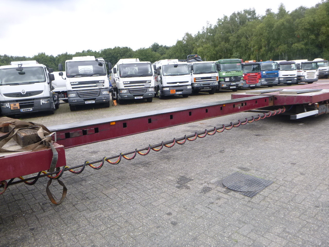 Low loader semi-trailer Nooteboom 3-axle semi-lowbed trailer extendable 14.5 m + ramps: picture 9
