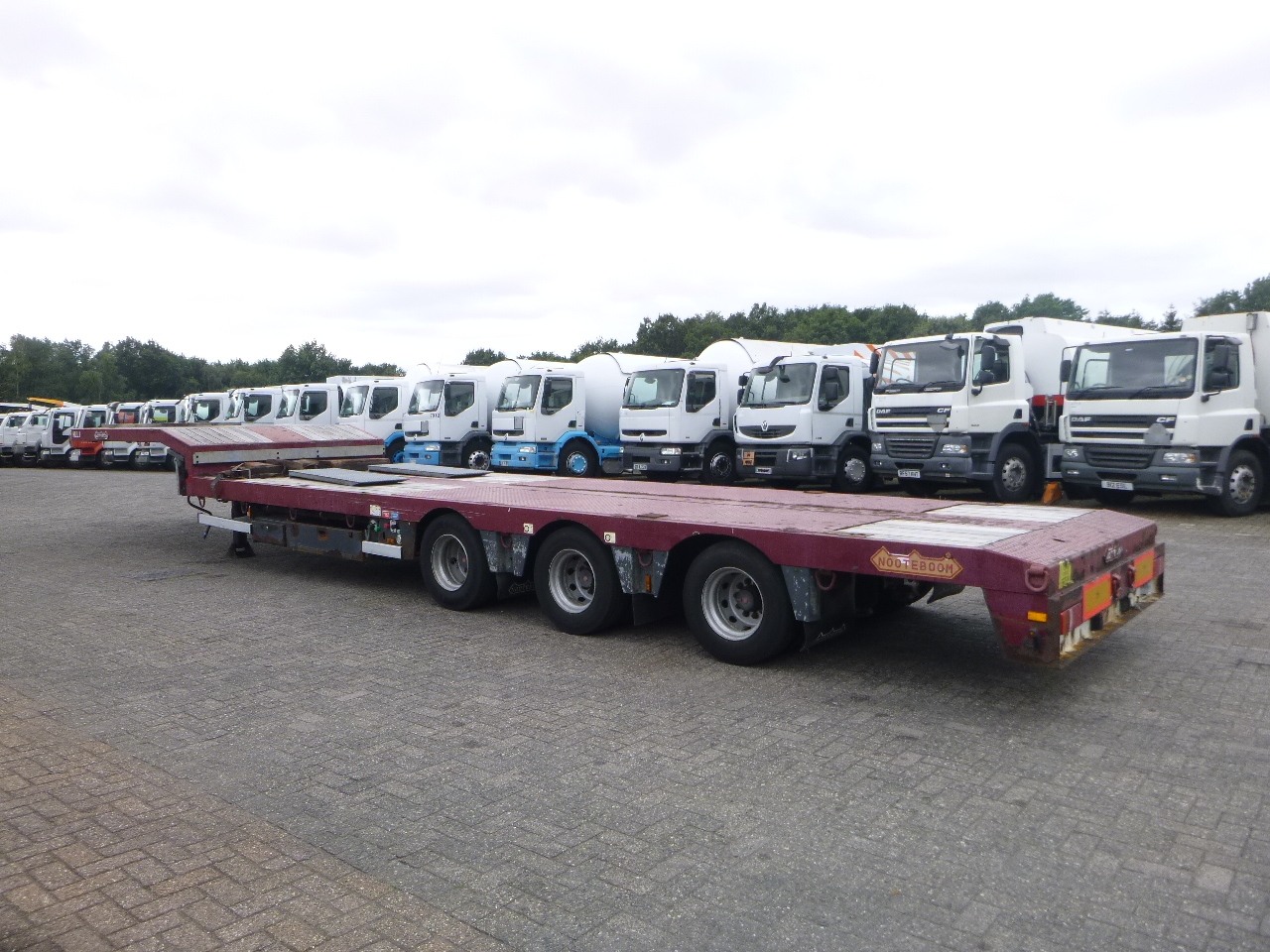 Low loader semi-trailer Nooteboom 3-axle semi-lowbed trailer extendable 14.5 m + ramps: picture 7