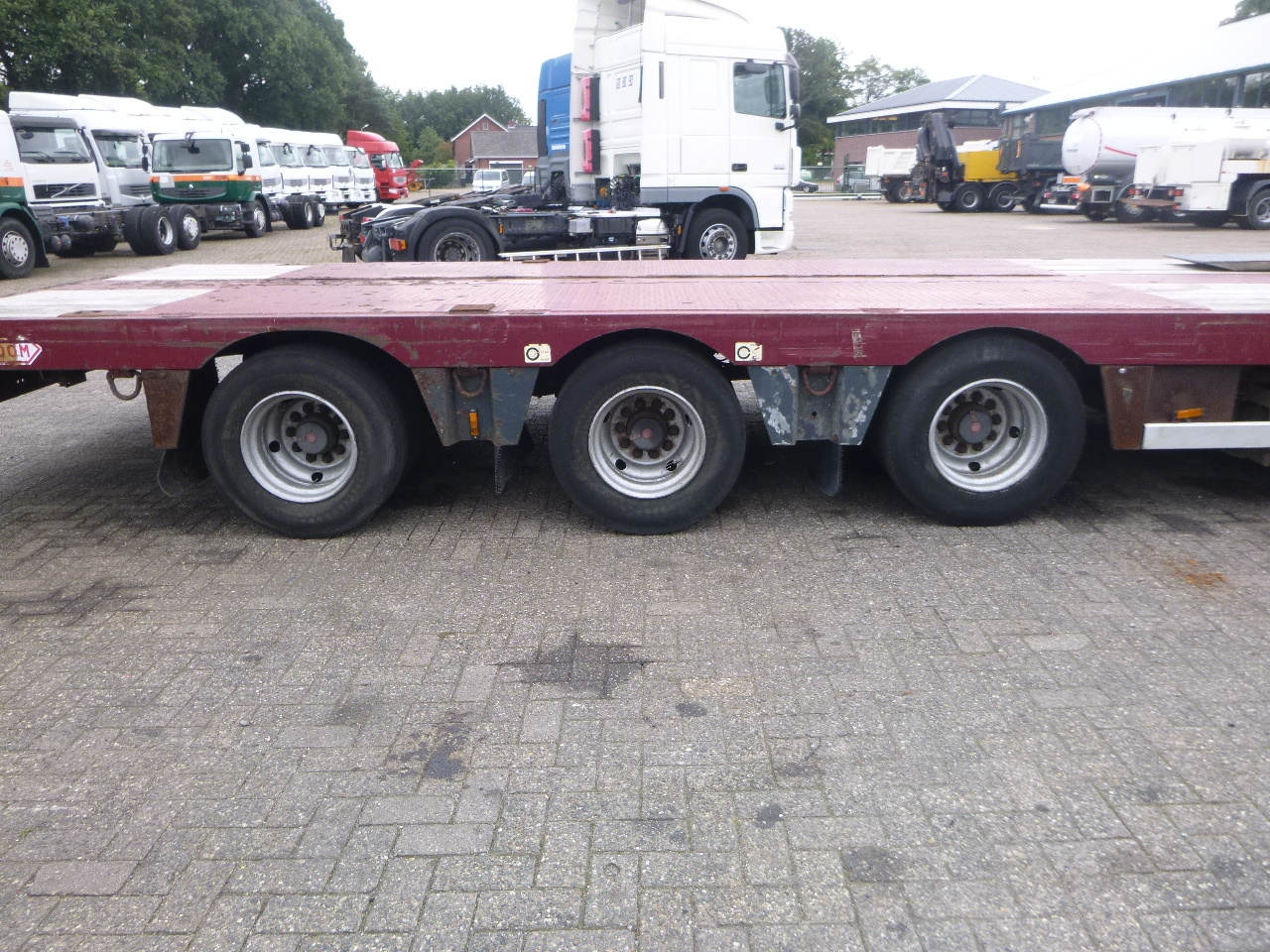 Low loader semi-trailer Nooteboom 3-axle semi-lowbed trailer extendable 14.5 m + ramps: picture 11