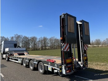 Low loader semi-trailer OZGUL Heftruck hoogwerker transport semi dieplader lowloader 3 asser  stuuras/lift as 2022: picture 1