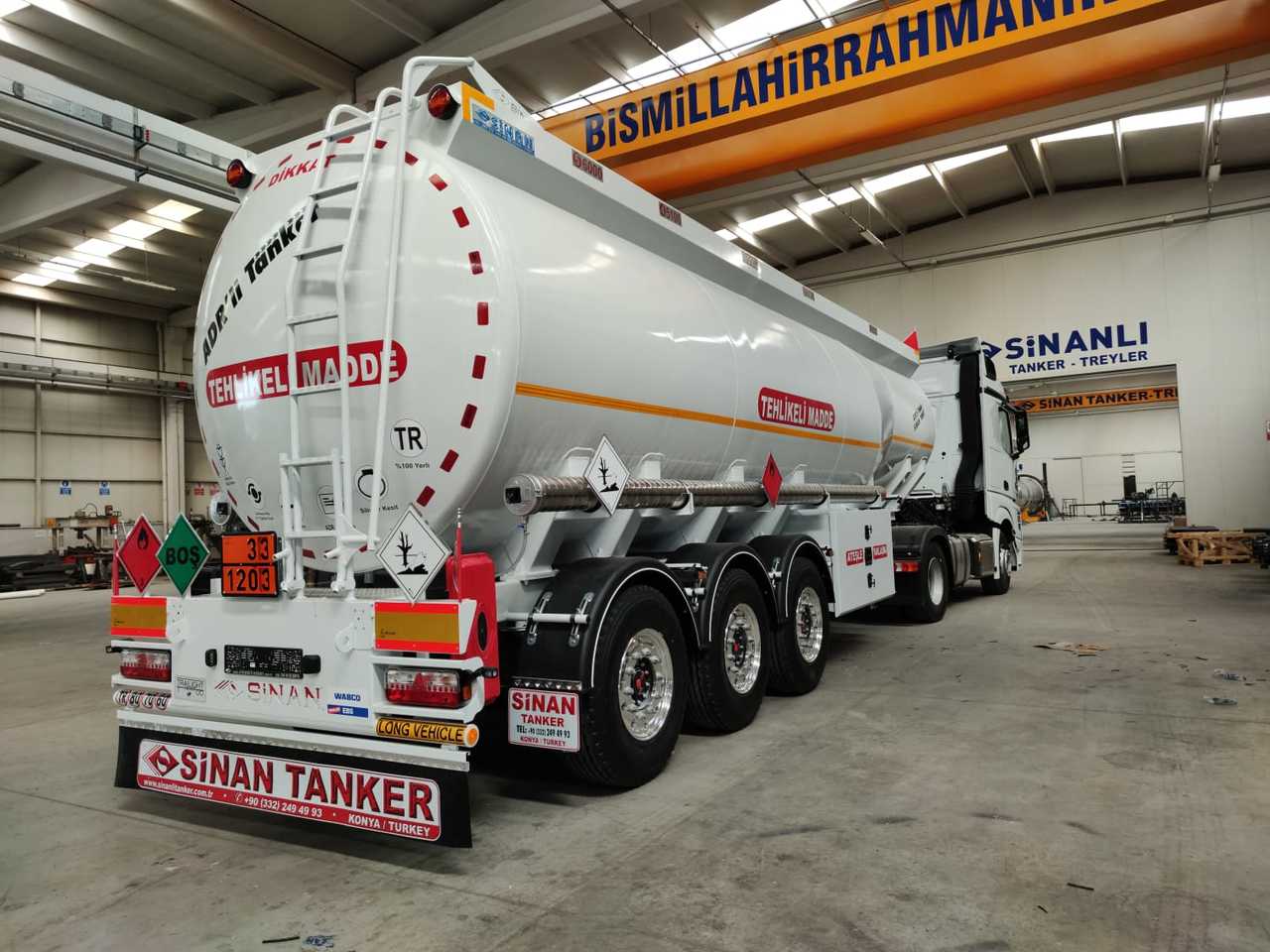 New Tank semi-trailer for transportation of fuel SINAN TANKER-TREYLER Aluminium, fuel tanker- Бензовоз Алюминьевый: picture 17