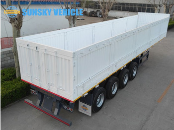 SUNSKY 60Ton 4 axle sidewall tipper trailer - Container transporter/ Swap body semi-trailer: picture 1
