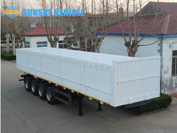 SUNSKY 60Ton 4 axle sidewall tipper trailer - Container transporter/ Swap body semi-trailer: picture 2