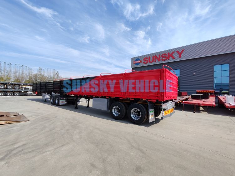 New Dropside/ Flatbed semi-trailer for transportation of food SUNSKY Interlink Semi Trailer: picture 3