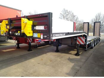 New Low loader semi-trailer Schwarzmüller 4-A-TIEFLADER BPW 2xLenkachse hydr.Rampen NEU: picture 1