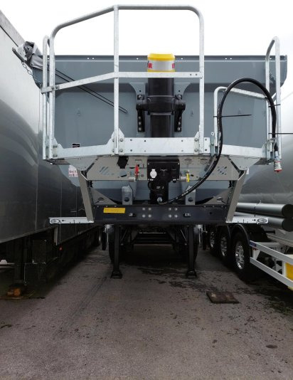 New Tipper semi-trailer Schwarzmüller Stahlrundmulde 25 m³, Liftachse, Rollplane, Sofort Verfügbar: picture 6