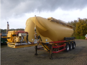 Tank semi-trailer for transportation of flour Spitzer Powder tank alu 36 m3 / 1 comp + compressor: picture 1