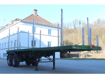 Log semi-trailer for transportation of timber Wackenhut  SAH18 Rungen: picture 1