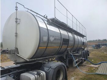 Tank semi-trailer for transportation of food XZ PROWAM-BPW beer tanker: picture 1