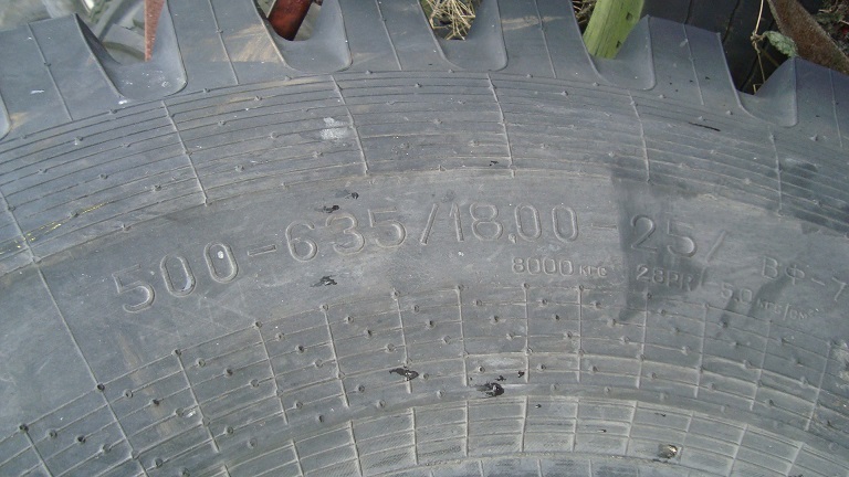 Tire for Construction machinery 18.00-25  28PR 500-635/18.00-25 28PR: picture 2