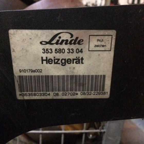 Heating/ Ventilation for Material handling equipment Heater for Linde Series 353-03: picture 3