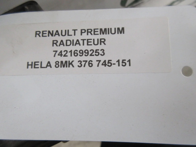 Radiator for Truck Renault PREMIUM 7421699253 RADIATEUR HELA 8MK 376 745- 151: picture 7