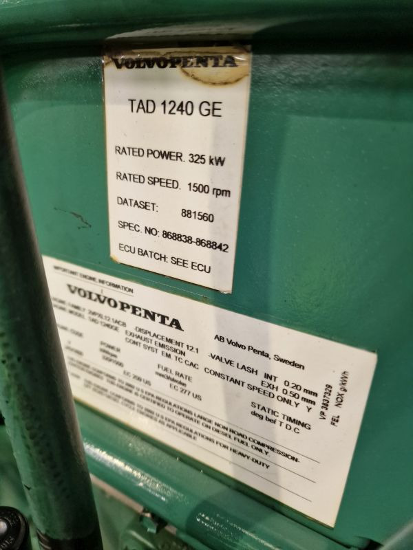 Engine for Construction machinery Volvo TAD1240GE Engine (Industrial): picture 2