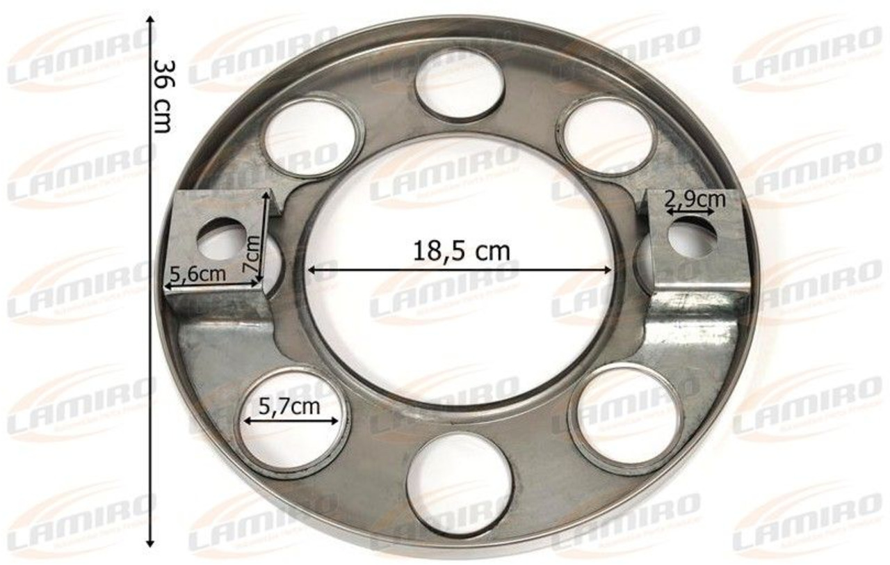 New Wheels and tires for Truck Wheel cover, 8 holes, stainless steel 19,5 inch Wheel cover, 8 holes, stainless steel 19,5 inch: picture 2