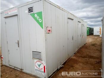 Shipping container 28' x 9' AV ECO 12v Flat Sided 8 x Person Self-Contained Welfare Unit c/w Separate Office, Mains Flushing Toilet, 2 x UPVC Windows, Low Level Lifting Points, FLT Pockets, Stephill Super Silenced Gener: picture 1