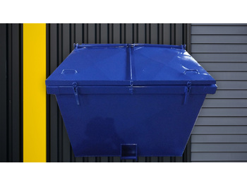 New Skip bin for transportation of garbage Absetzmulde Absetzcontainer 7 cbm mit mit stahldeckel 7 symmetrisch: picture 1