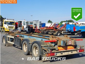 Container transporter/ Swap body trailer AJK AETL/10-28/19.5 With Sled Liftaxle BPW: picture 1