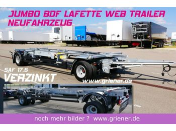 Web-Trailer JUMBO / MAXI BDF 7,15/7,45 LAFETTE 960 mm höhe  - Container transporter/ Swap body trailer