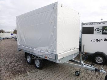 Curtainsider trailer Hapert - Azure H 2 Hochlader 3050 x 1600 x 300 mm, mit Plane 180 cm grau ZG 2,0 to. selbstaufrollbare Seite