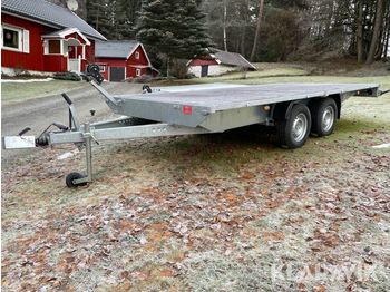 NIEWIADOW Atlas 4521 med utdragbara stålramper 25 - Dropside/ Flatbed trailer