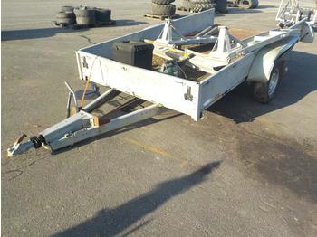 Dropside/ Flatbed trailer Humbauer Twin Axle Platform Trailer, Ramps: picture 1