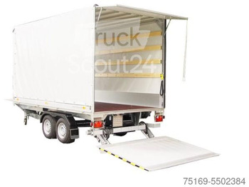 Humbaur Hebebühnenanhänger HT 35 42 22, 3,5 to. 4170 x 2175 x 2100 mm - Curtainsider trailer: picture 1