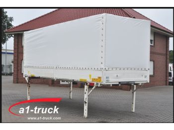 Container transporter/ Swap body trailer Krone WB 7,45 Wechselbrücke mit neuer Plane 2 x vorhan: picture 1