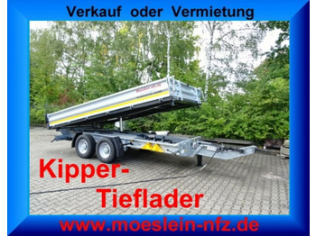 New Tipper trailer Möslein  13 t Tandem 3- Seitenkipper Tieflader-- Neufahr: picture 1