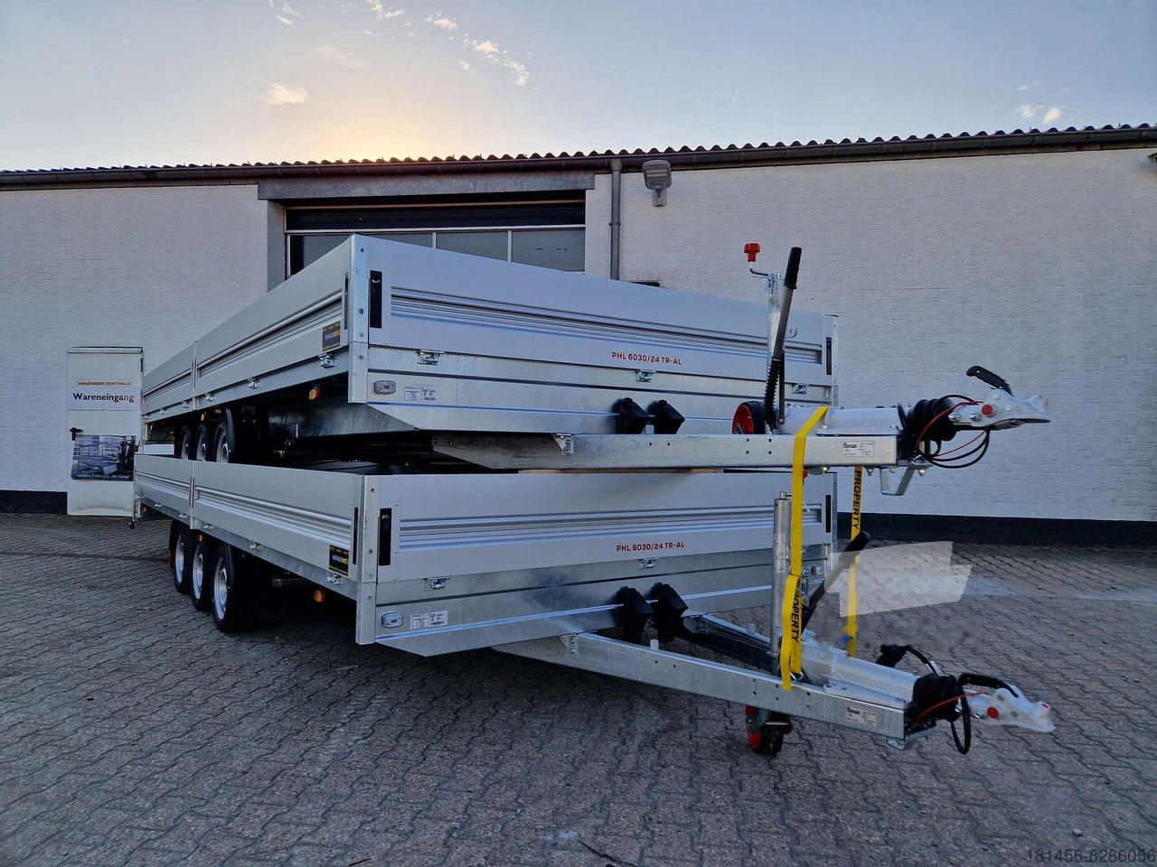 New Car trailer Pongratz riesiger Pritschenanhänger Tridem 603x246x36cm verfügbar: picture 4