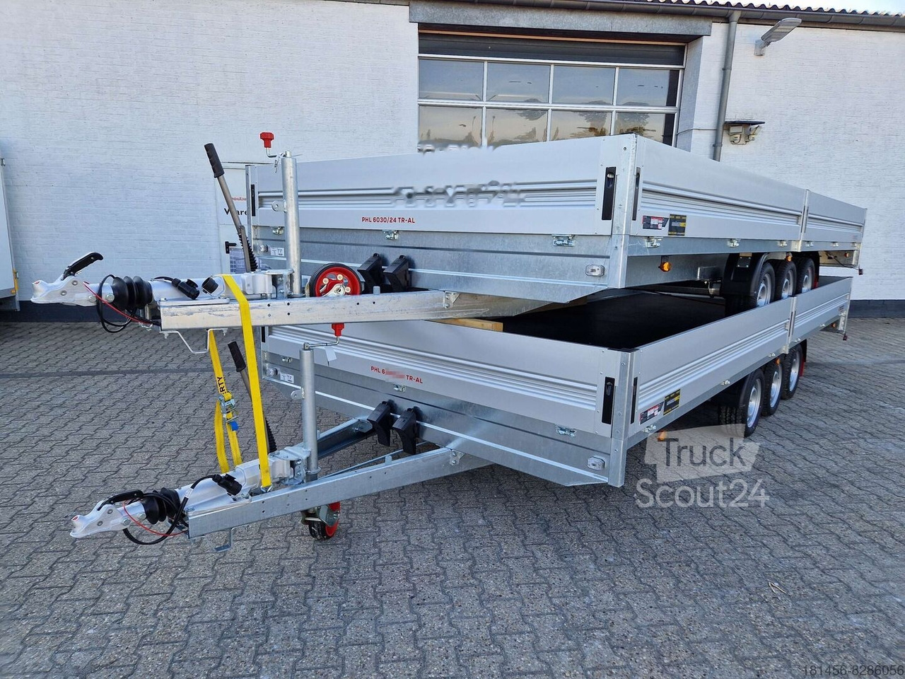 New Car trailer Pongratz riesiger Pritschenanhänger Tridem 603x246x36cm verfügbar: picture 2
