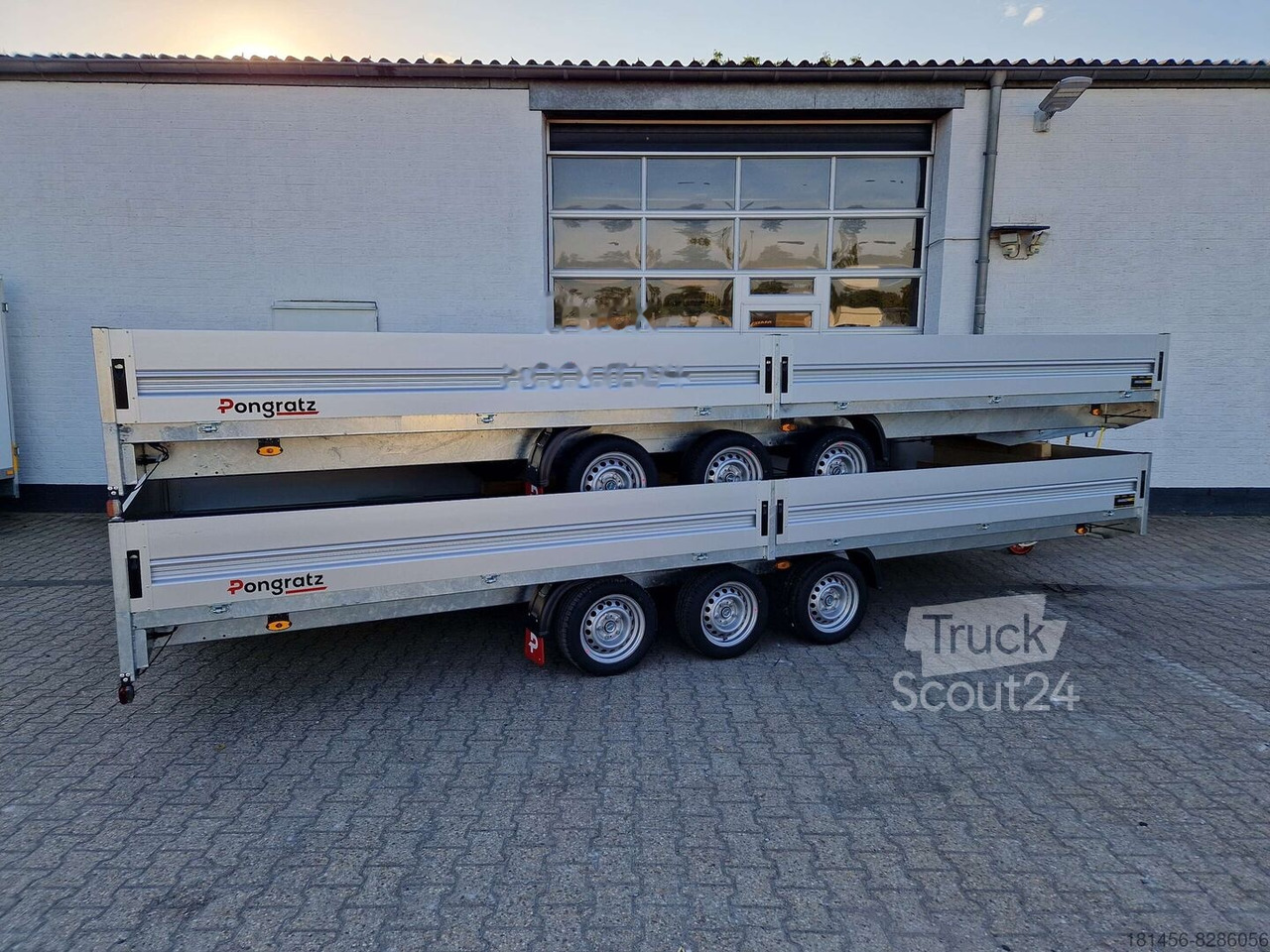 New Car trailer Pongratz riesiger Pritschenanhänger Tridem 603x246x36cm verfügbar: picture 5