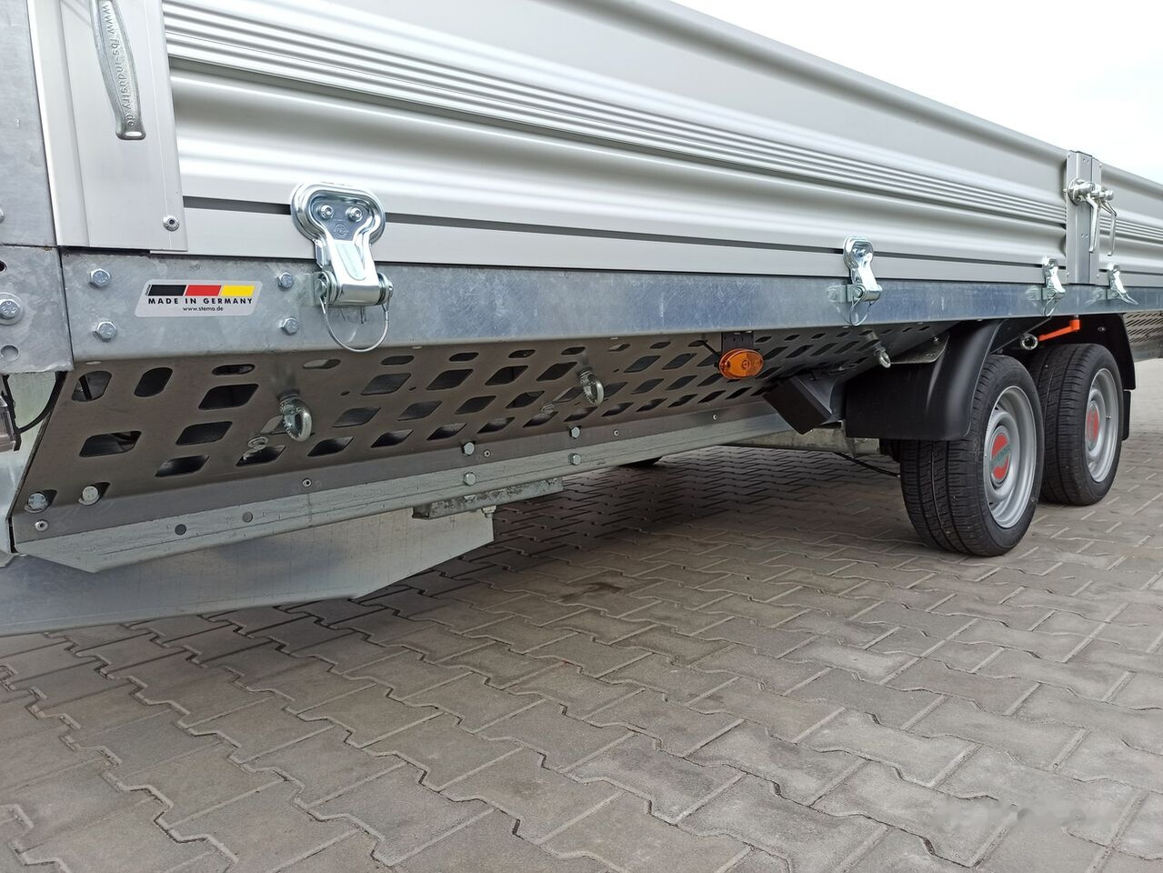 New Dropside/ Flatbed trailer Stema SHP O2 35-52-22.2 przyczepa skrzyniowa 5x2m otwierane burty: picture 13