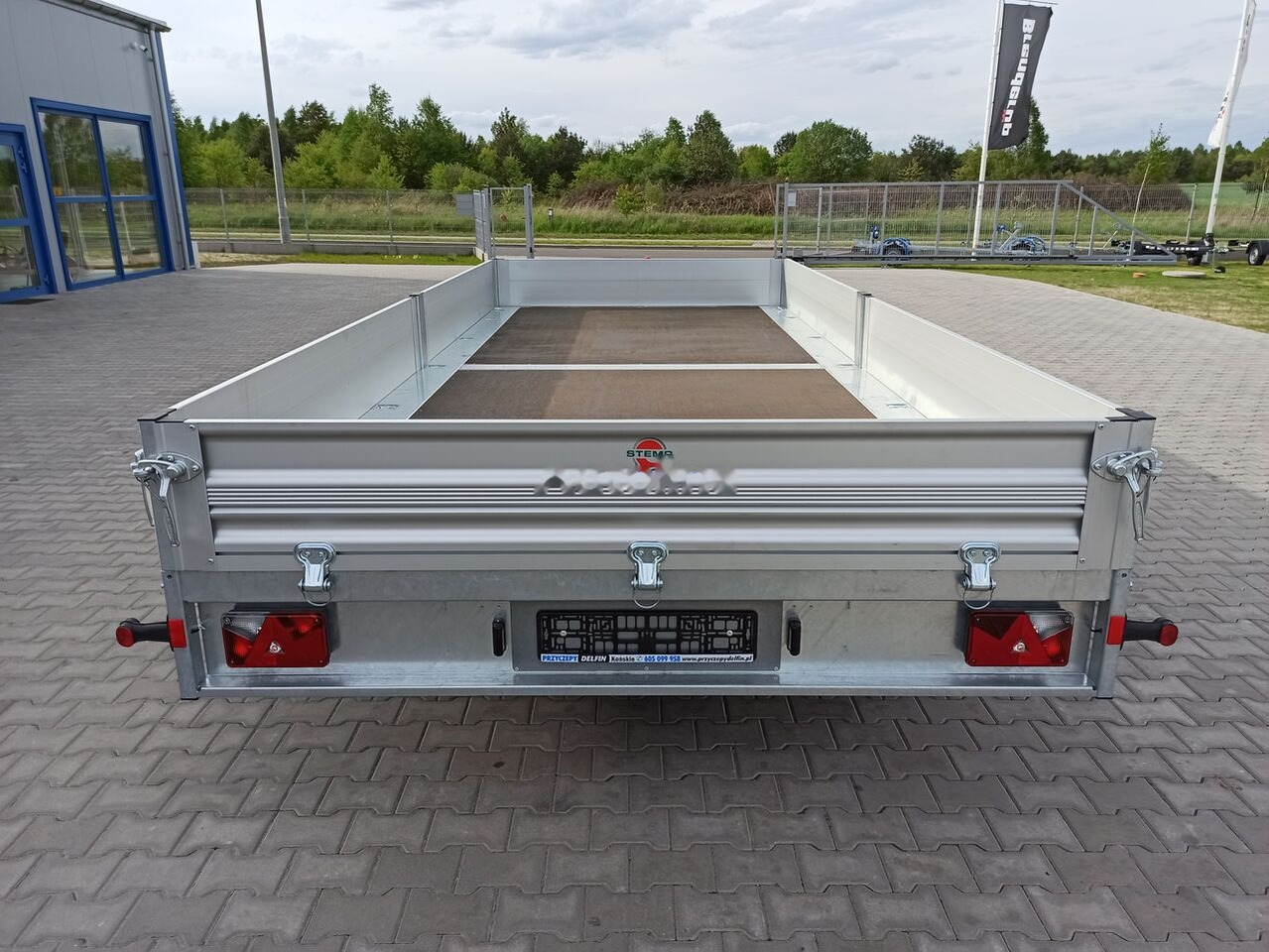 New Dropside/ Flatbed trailer Stema SHP O2 35-52-22.2 przyczepa skrzyniowa 5x2m otwierane burty: picture 9