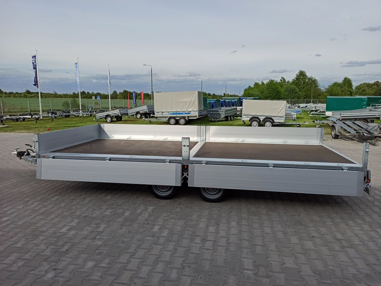 New Dropside/ Flatbed trailer Stema SHP O2 35-52-22.2 przyczepa skrzyniowa 5x2m otwierane burty: picture 12