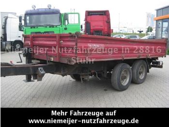 Hoffmann Tandem Kipper, Rampen, 5 cbm, Blattfederung  - Tipper trailer