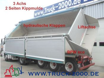LANGENDORF 3 Achs 2 Seiten Alu Kippmulde 27m³  hydr.Klappen - Tipper trailer