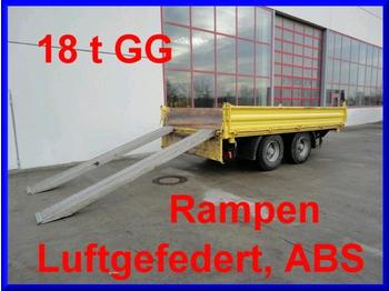Obermaier 18 t Tandem- 3 Seiten- Kipper- Tieflader - Tipper trailer