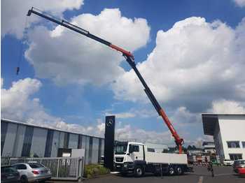 Dropside/ flatbed truck MAN TGS 26.500 6x2 Pritsche/Kran Atlas 250.2T-A27 27