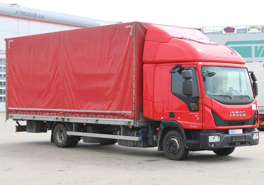 Curtainsider truck Iveco EUROCARGO 75-190, EURO 6, SIDE-WALLS: picture 2