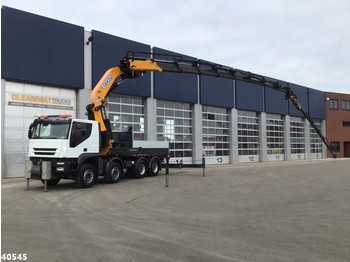 Truck Iveco Trakker AT410T45 8x4 Effer 85 ton/meter laadkraan + JIB: picture 1