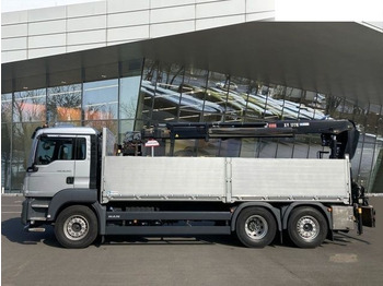 Dropside/ Flatbed truck, Crane truck MAN TGS 26.420 Flatbed + crane 6x2: picture 5