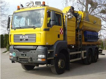 Container transporter/ Swap body truck, Crane truck MAN TGS 33.360 6x6 Wechselfahrg. *Kran *Salzstreuer: picture 1
