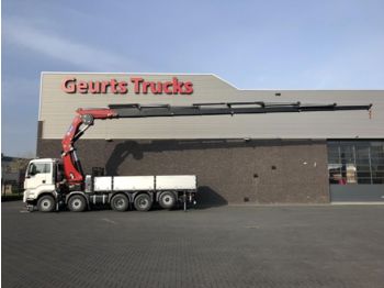 Dropside/ Flatbed truck MAN TGS 50 480 10X4 + HMF 8520 K8: picture 1
