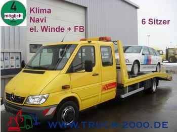 Autotransporter truck MERCEDES-BENZ 616 CDI Sprinter 6-Sitze + Klima + Winde mit FB: picture 1