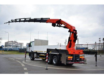 Dropside/ Flatbed truck, Crane truck Mercedes-Benz ACTROS: picture 3
