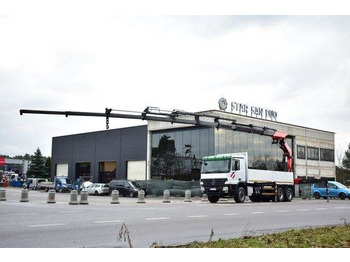 Dropside/ Flatbed truck, Crane truck Mercedes-Benz ACTROS: picture 2