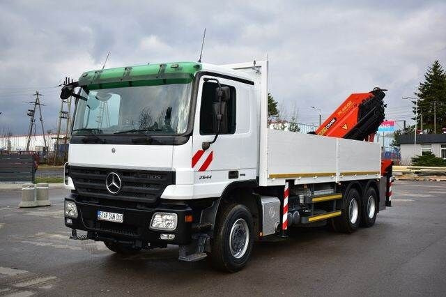 Dropside/ Flatbed truck, Crane truck Mercedes-Benz ACTROS: picture 9