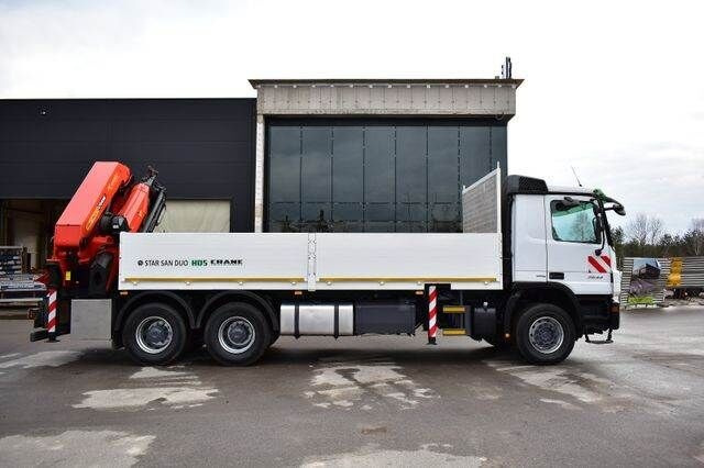 Dropside/ Flatbed truck, Crane truck Mercedes-Benz ACTROS: picture 6