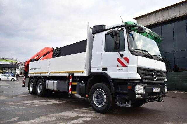 Dropside/ Flatbed truck, Crane truck Mercedes-Benz ACTROS: picture 4